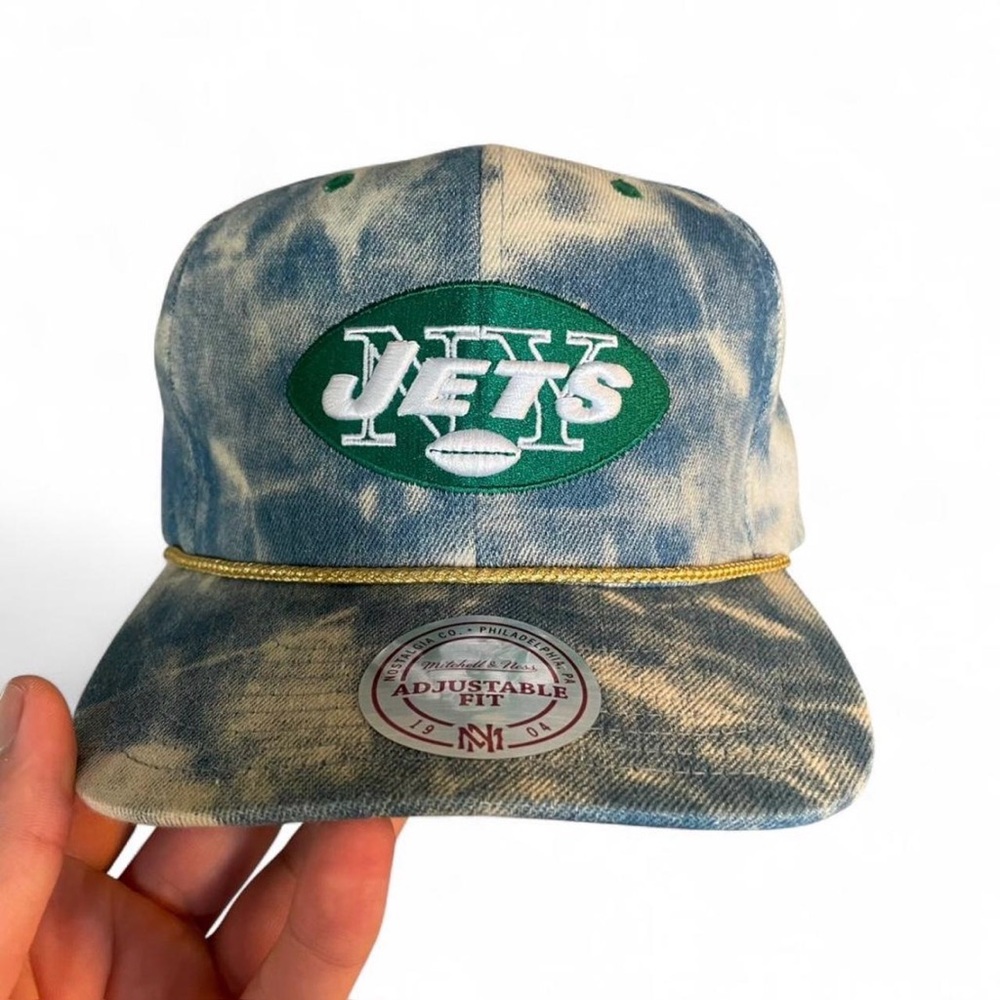 Mitchell & Ness Jets Denim Snapback Cap